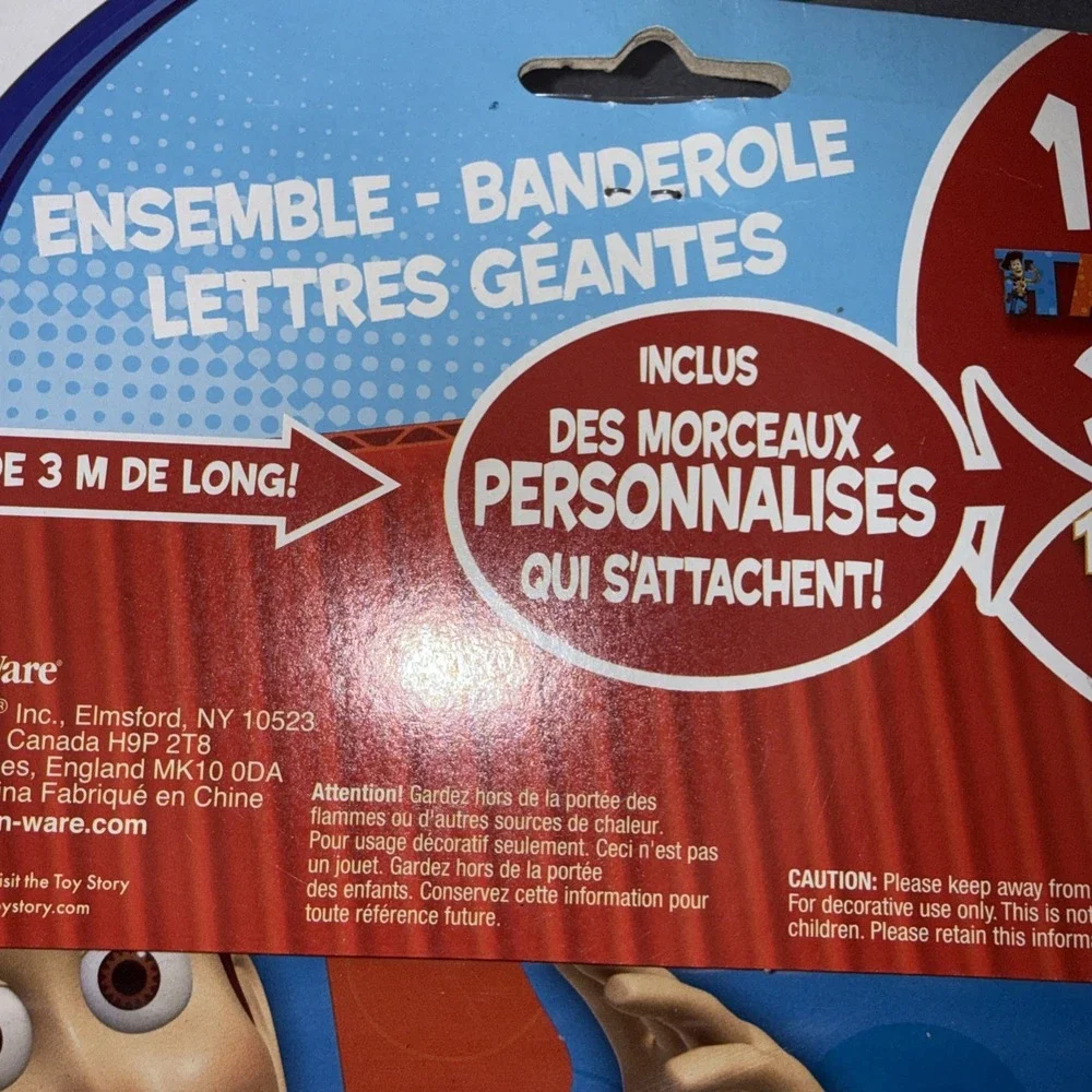 Toy Story Birthday Banner Large 10 Feet All Numbers Any Age Birthday Disney 24pc